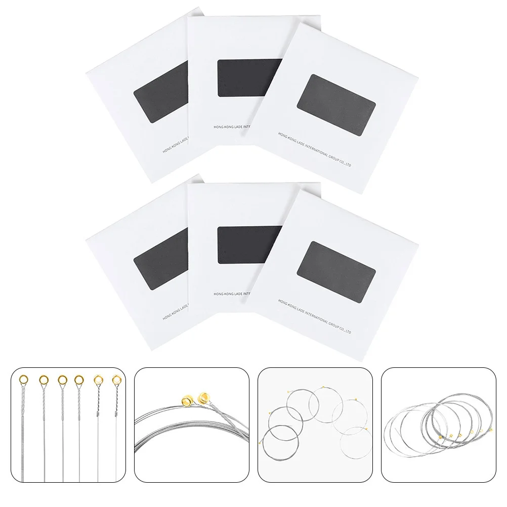 

6pcs Electric Guitar Strings Coated Long-Lasting Durable Smooth Easy Installation For All Skill Levels Compatible