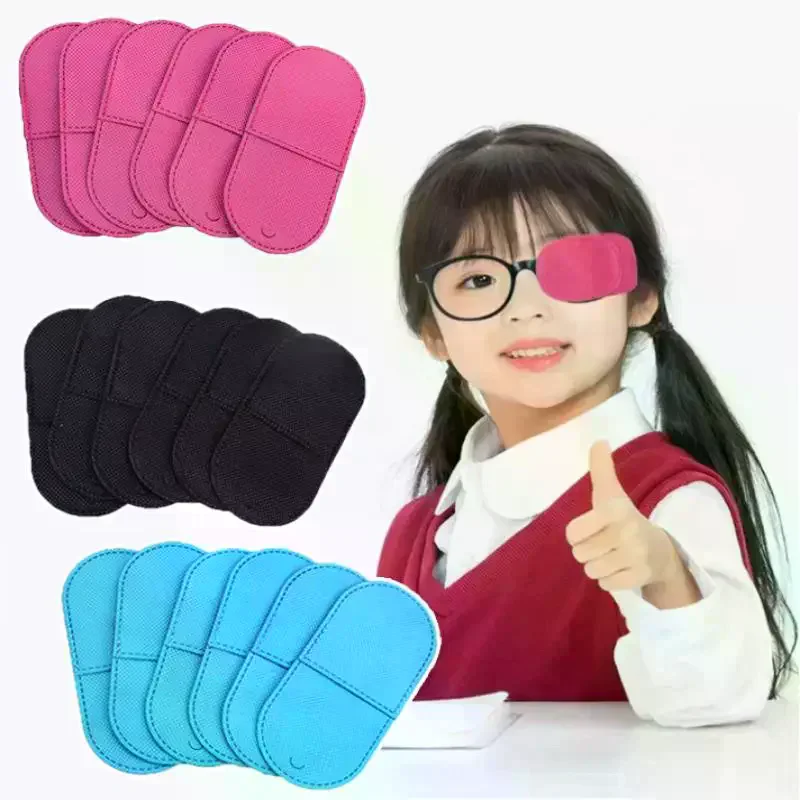 6PCS Eye Patch Kawaii Cute Diy Daily Use Amblyopia Eyeglasses Patches Eyeshade Kid Strabismus Treatment Vision Care For Girl