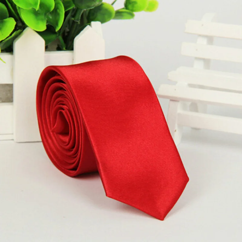 2022 Tie Necktie New Men\'s Slim Skinny choker Plain Satin business man,multi-color Fashion style pure color for boyfriend gift