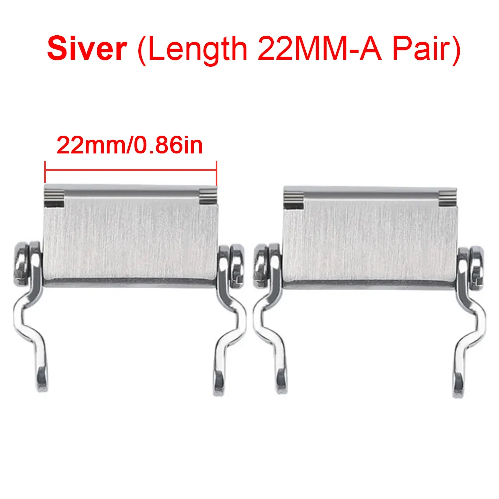 22mm Steel Watch Adapter For Tread Bracelet Multi-Functional Tool  Bracelet Buckle Strap Push Button Bracelet Link Clasp