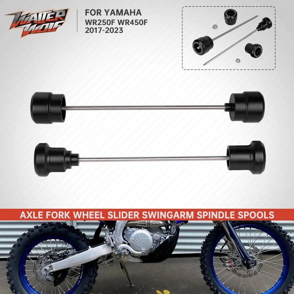 

2017-2023 For Yamaha WR250F WR450F Axle Fork Wheel Crash Sliders WR 250F 450F Rear Swingarm Spindle Spools Wheel Stand Slider