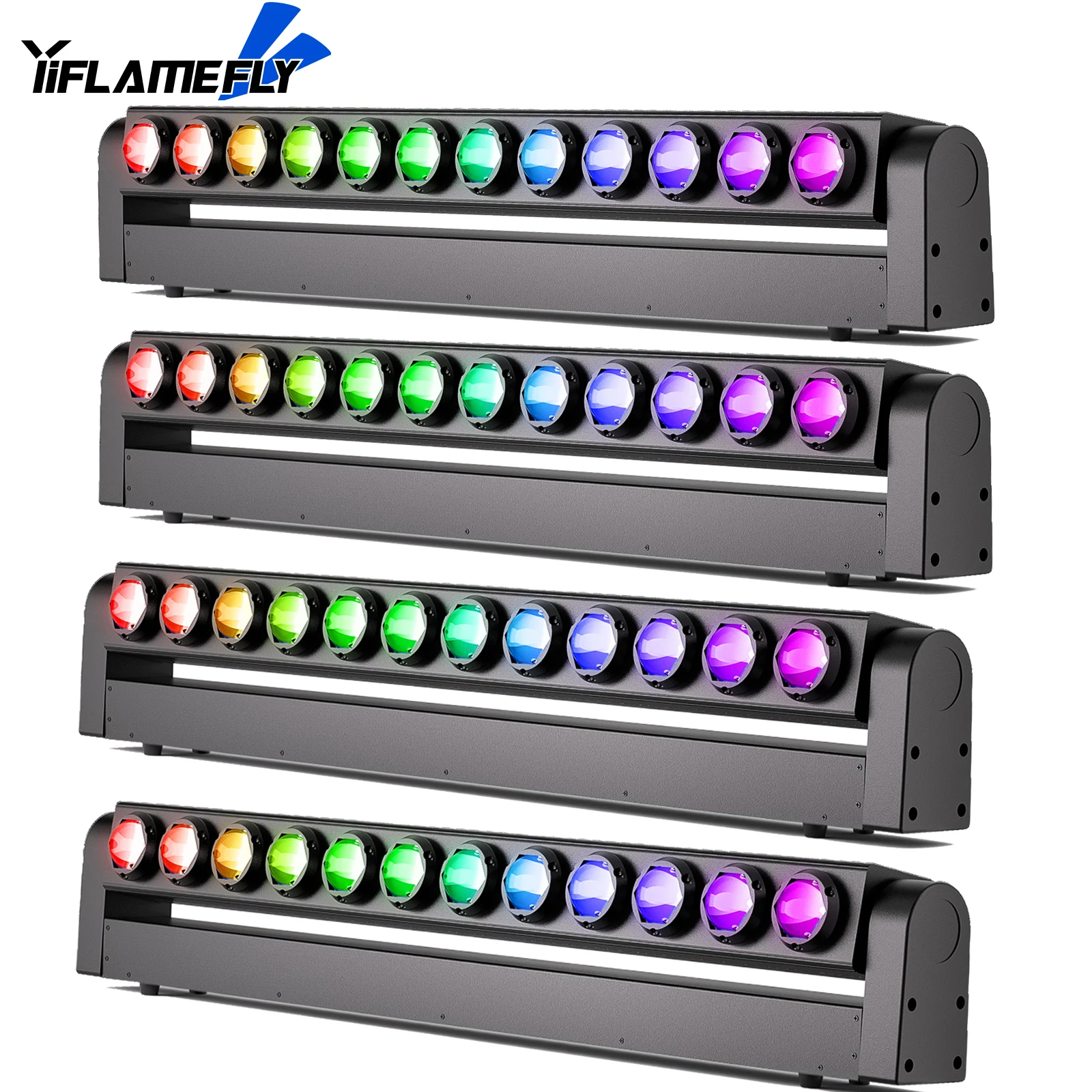 

Yiflamefly 4 шт., 280 Вт, луч света, высокая яркость, дискотека, 13 узоров, лампа DMX512, звуковая активация для DJ-бара, бальных танцев, свадьбы