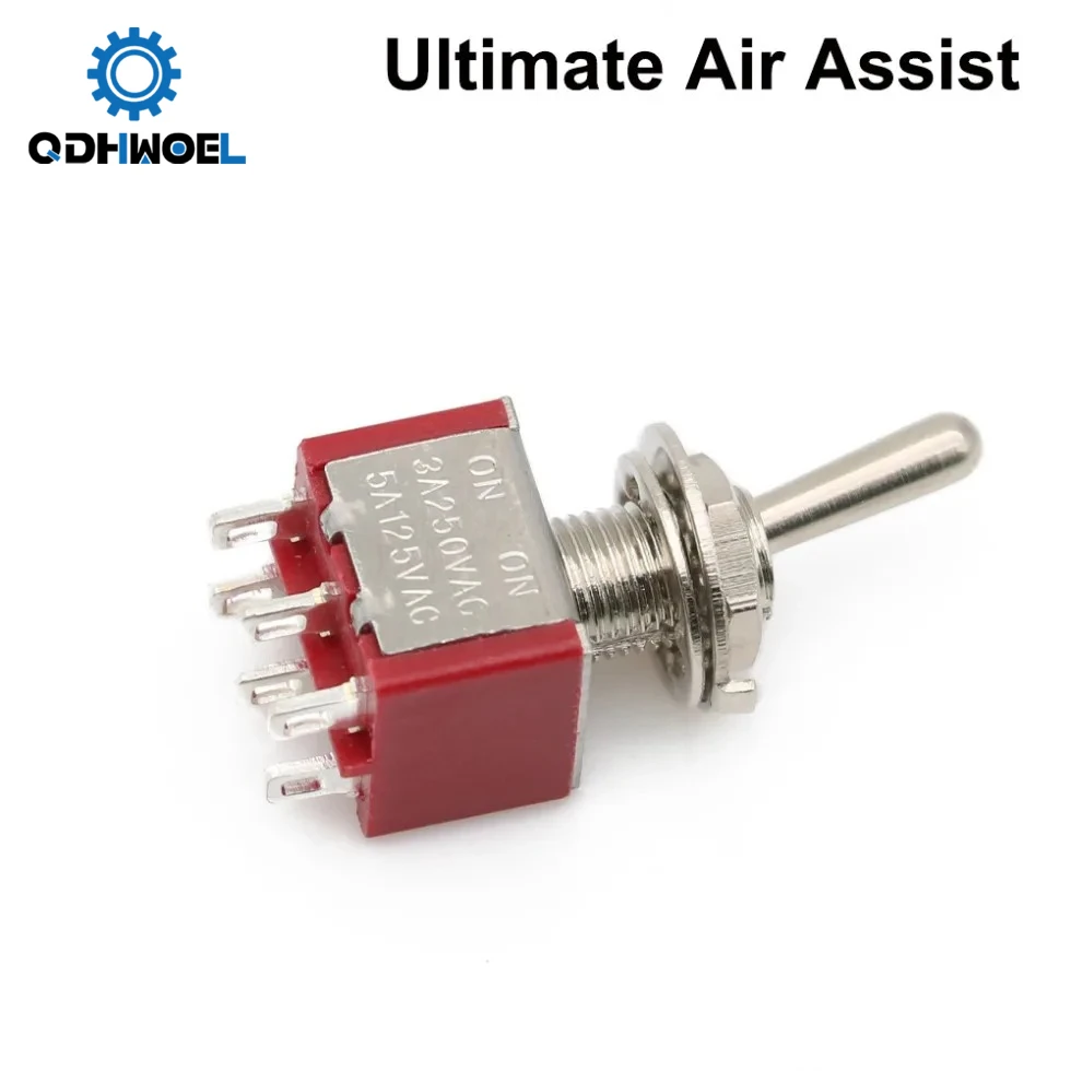 QDHWOEL CO2 Automatic Airflow Complete Set Ultimate Air Assist For CO2 Laser Cutting & Engraving Machine