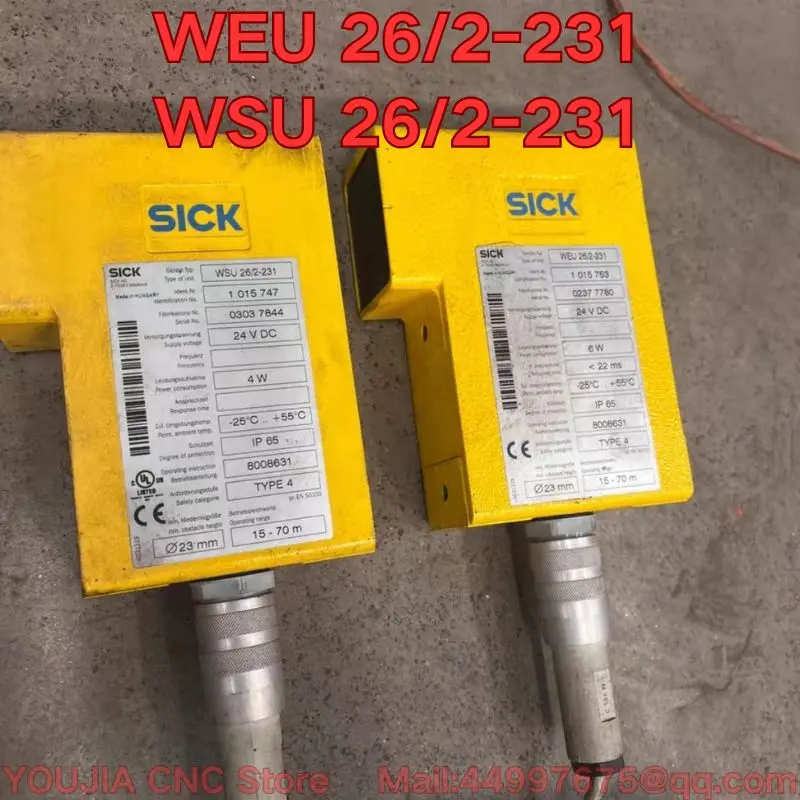 

Second-hand WEU 26/2-231 WSU 26/2-231 Functional test of photoelectric sensor set is normal
