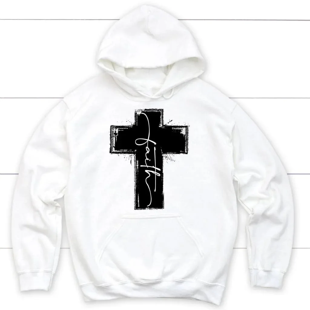 Sudadera con capucha cristiana de Cruz de fe para hombre y mujer, sudadera de manga larga a la moda, Jersey, Tops, ropa deportiva, ropa de calle para hombre