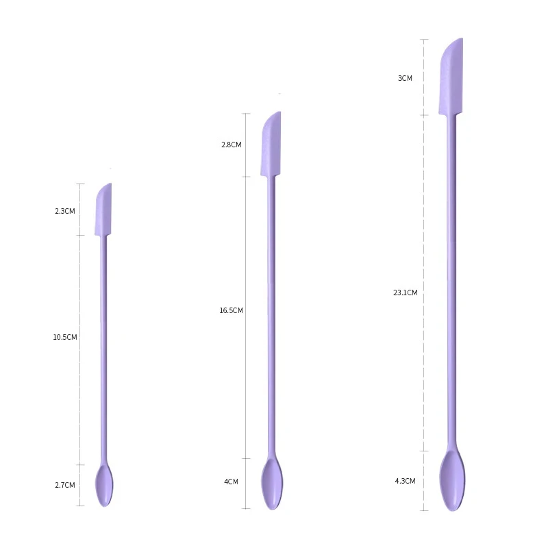 2-in-1 Silikon Scoop Schaber Set Kosmetische Flüssige Foundation Gesichtscreme Löffel Schaben Gesicht Hautpflege Werkzeuge Großhandel