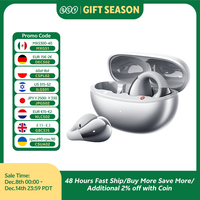 QCY Crossky C30S Open Ear Wireless Earphones Hi-Res with LDAC Ear Clip Earbuds Bluetooth 6.0 Clip On OWS Sports Headphones 40Hrs