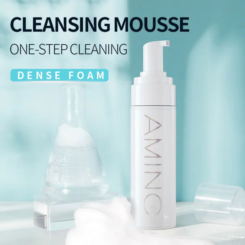 

Amino Acid Cleansing Mousse Moisturizing Oil Control Deep Cleaning Facial Cleanser Foam Brighten Skin Colour Skin Care Products