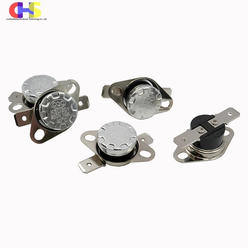 1pcs Normally Closed Type 10A/250V KSD301 Temperature Control Switch 40 50 65 70 85 90 100 115 120 135 140 145 150 155 160Degree