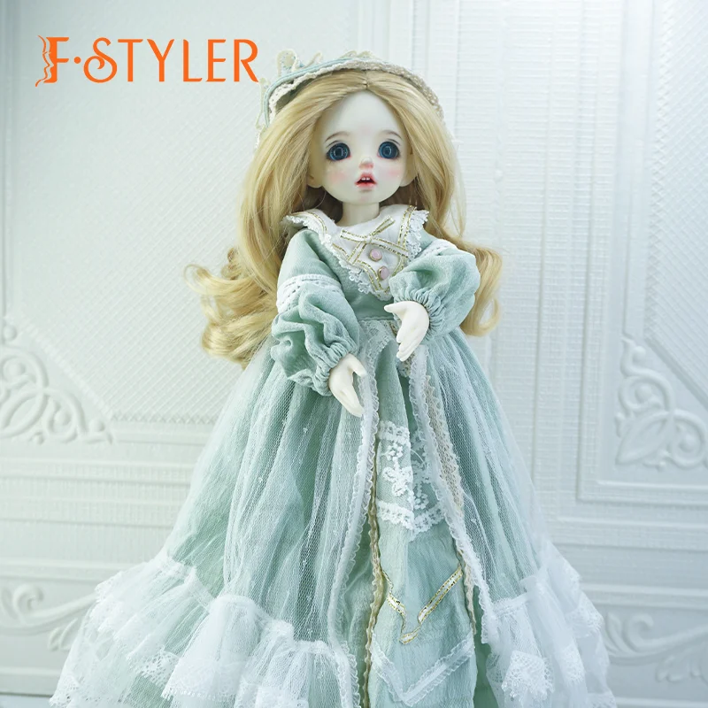 

FStyler Doll Wig Lovely Elegant Wavy Curls BJD Doll Soft Synthetic Mohair Various Colors Hair Accessories 1/3 1/4 1/6 1/8