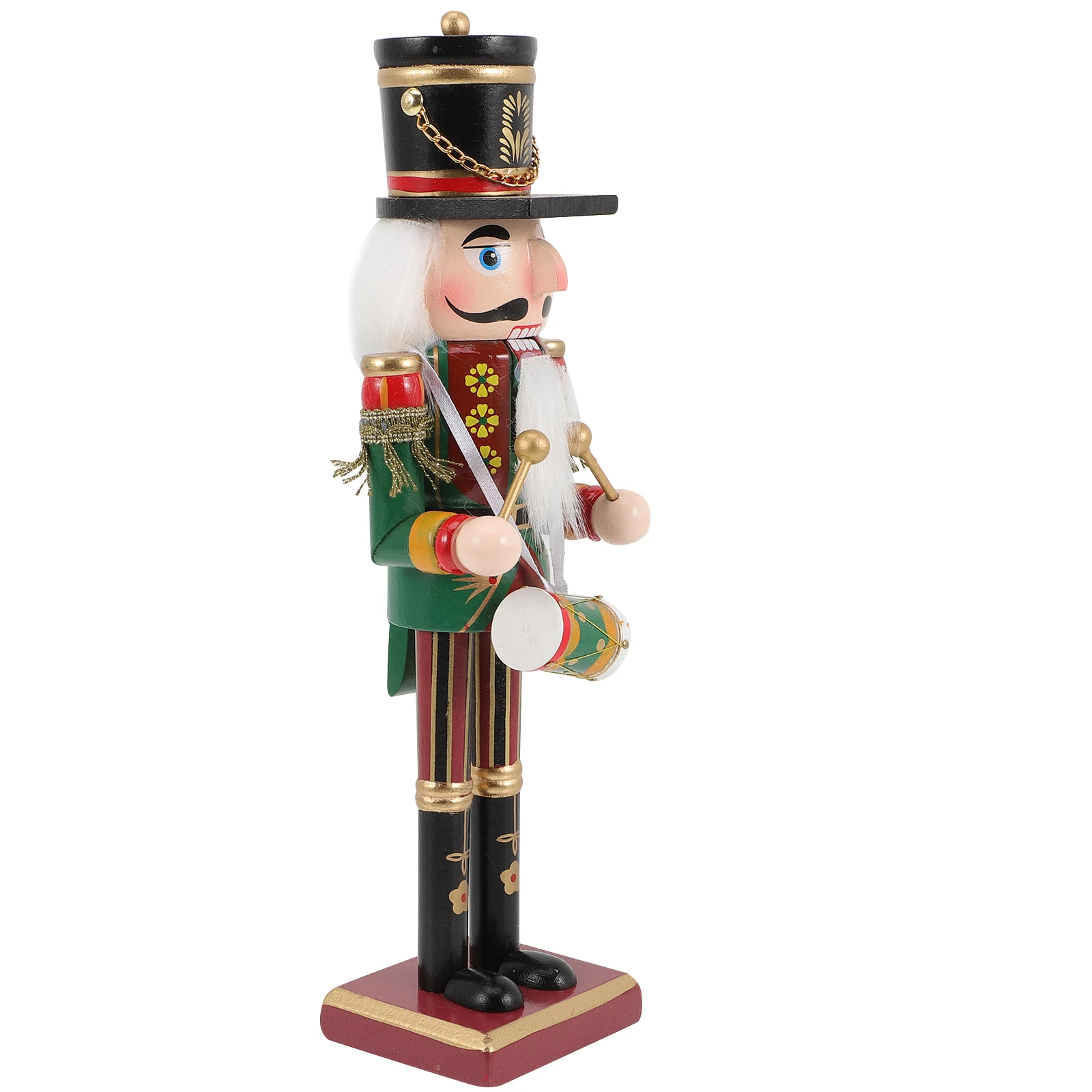 

Nutcracker Ornament 30cm Wooden Soldier Figurine Christmas Decor Traditional Nutcrackers Holiday Display Home Gift