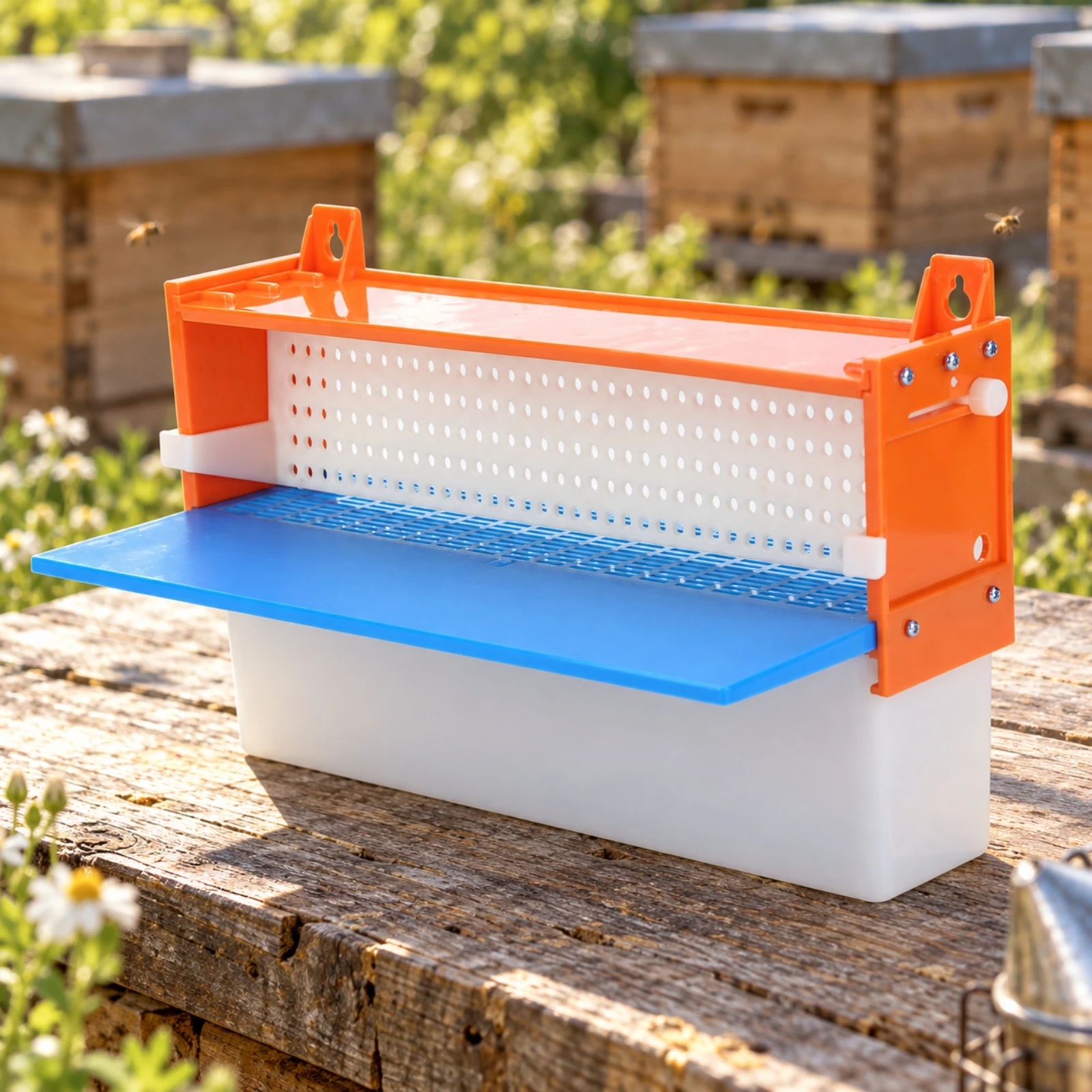 Pollen Collector with Removable Collection Box Reusable Bee Enclosure-Mounted Pollen Collector Beekeeping Equipment Long-Lasting