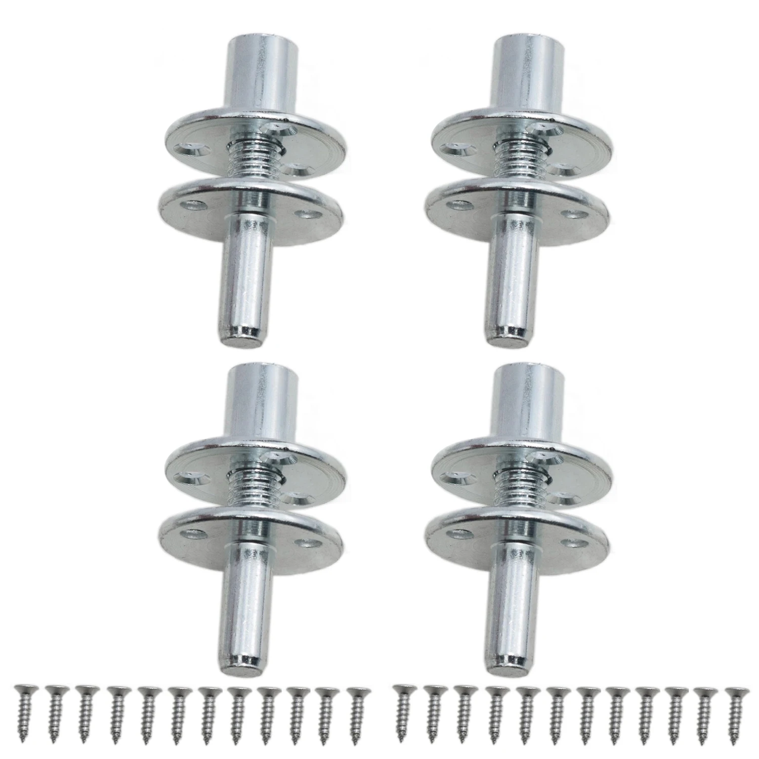 4Pcs Table top connectors T-nut M12, Bed Post connectors Connecting Posts Bed Frame connectors Bed Replacement Parts Bedroom