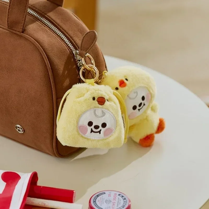 أنيمي Kawaii الطفل حديقة الحيوان سلسلة أفخم دمية المفاتيح لطيف عروسة كارتون حقيبة مدرسية قلادة الديكور هدية عيد ميلاد خط الأصدقاء