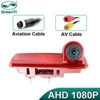 GreenYi AHD 1080P Brake Light Vehicle Rear View Camera For Renault Trafic/Vauxhall Opel Vivaro/Nissan NV300 Fiat Talento 14-19