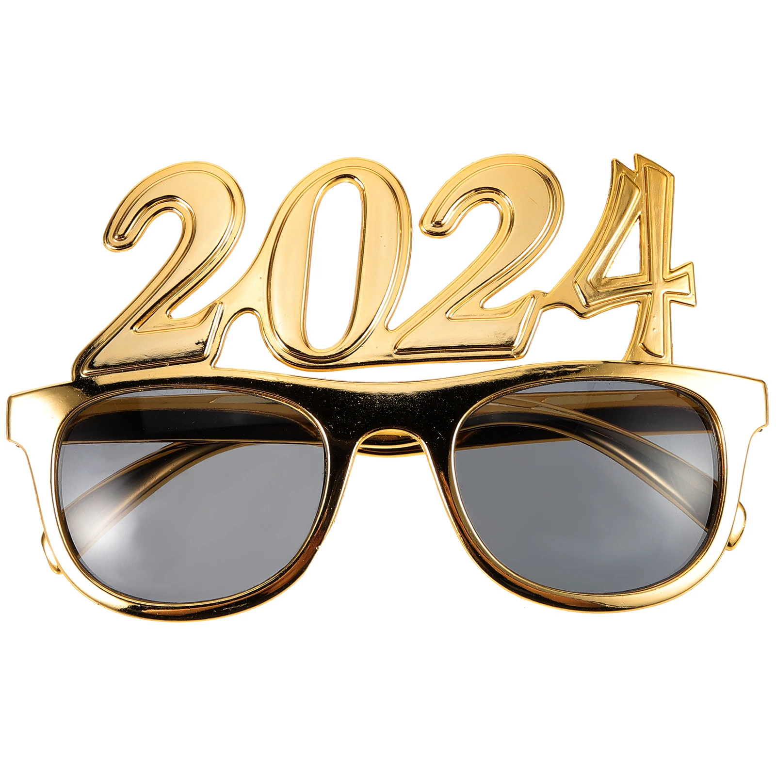 

1Pair 2024 Party Eyeglasses Plastic Funny New Year Festival Glasses Decorative Photo Prop Supplies New Year Glasses