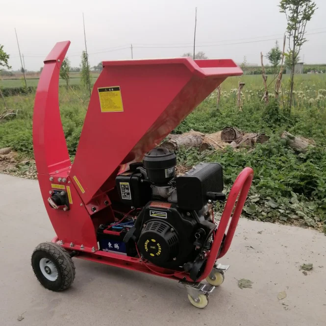 เครื่องย่อยกิ่งไม้ Weiwei Sale Forestry รุ่น Wood Chipper 7.5 แรงม้า เครื่องย่อยกิ่งไม้ขนาดเล็ก