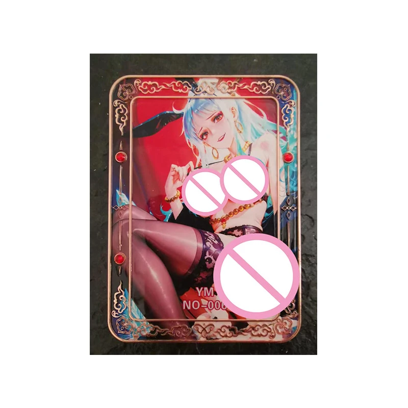 Anime One Piece Metal Cards Nico Robin Uta Nami Yamato Nami Perona Vinsmoke Reiju Shirahoshi Nefertari D Vivi Collection Cards
