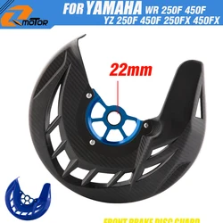 Motorcycle CNC Front Brake Disc Guard Protector Cover For Yamaha YZ250F YZ450F YZ250FX YZ450FX WR250F WR450F 22mm Inner Hole