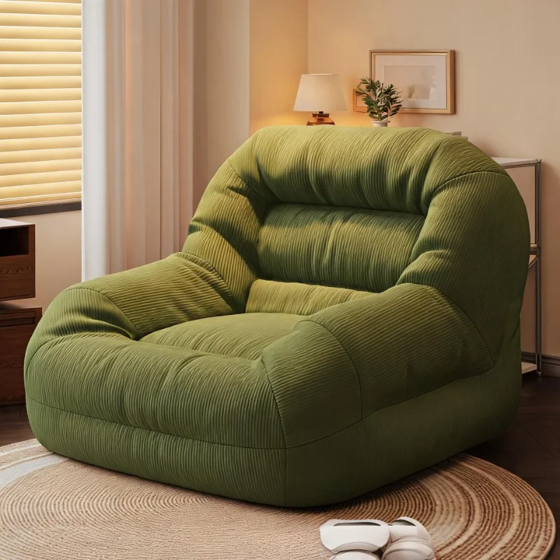 Lazy Sofa Chair Large Single Handle Removable Fluffy Relaxing Bean Bag Sofas Comfortable Chair Simple Living Room Furniture