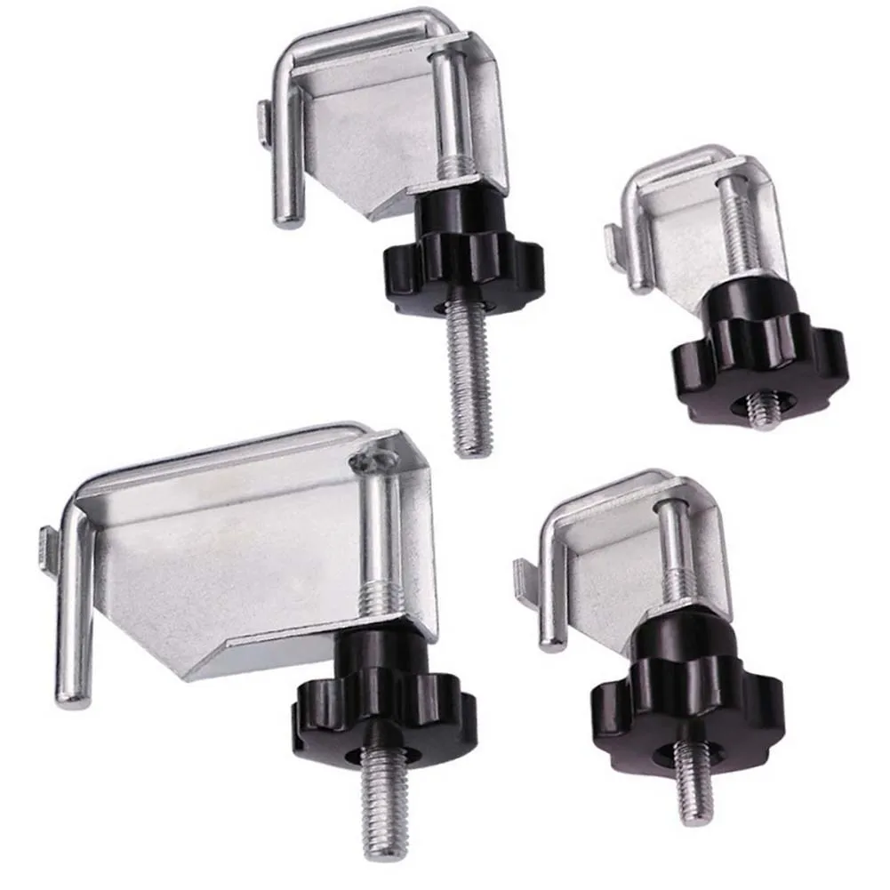 4 Piece Steel Hose Pinch Off Clamp Set for Flexible Pipes Fuel Coolant Radiator Brake Line Repair 3/8 to 1 3/4 Inch Diameter