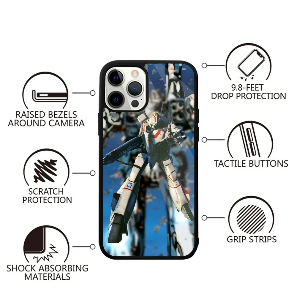 R-Robotech Macross   Phone Case Strong Magnetic For IPhone 15,14,13,Pro,Max,Plus,11,12,Mini For Magsafe Wireless Charging