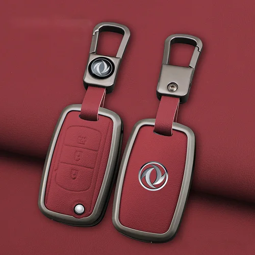 Imagen 2 del producto Cubierta de aleación para llave de coche, funda protectora para mando a distancia, soporte para llavero, accesorios para automóvil para DFSK Dongfeng Fengguang 580 DFM Glory 560 500