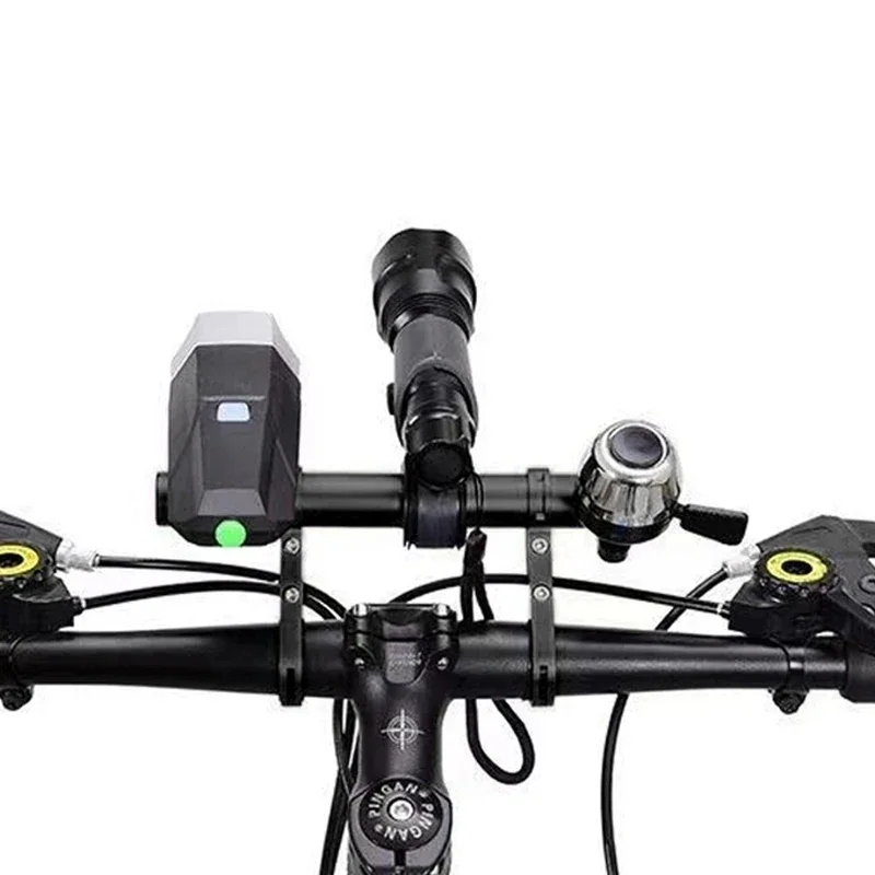 20CM Aluminum Alloy Bicycle Handlebar Extender Mountain Bike Front Light Bracket Lamp Flashlight Accessories