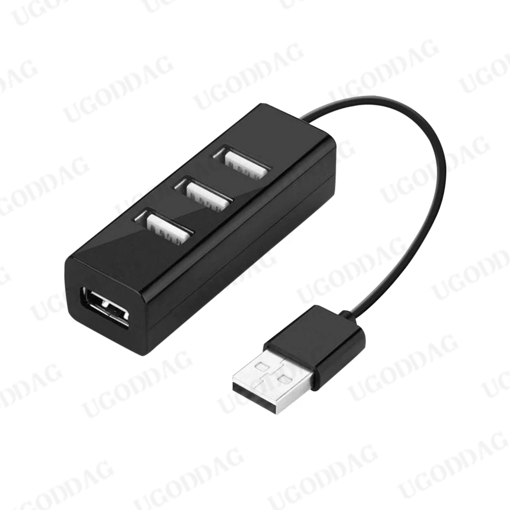 Adattatore hub da 15 cm Hub USB Mini USB 2.0 Splitter a 4 porte per PC Laptop Notebook Ricevitore Periferiche per computer Accessori