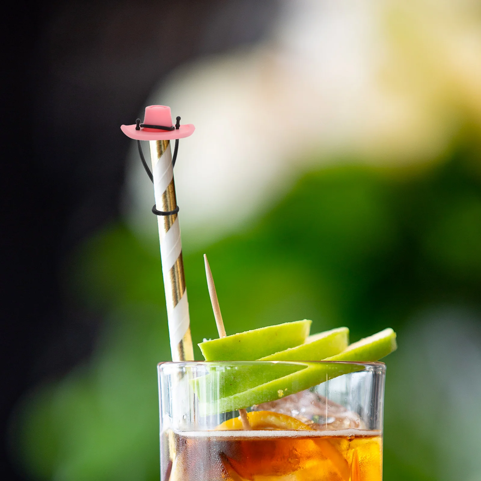 

8Pcs Silicone Straw Plug Caps Cowboy Hat Design Drinking Straw Cover Tips Protector for Daily Use Tips for Straws