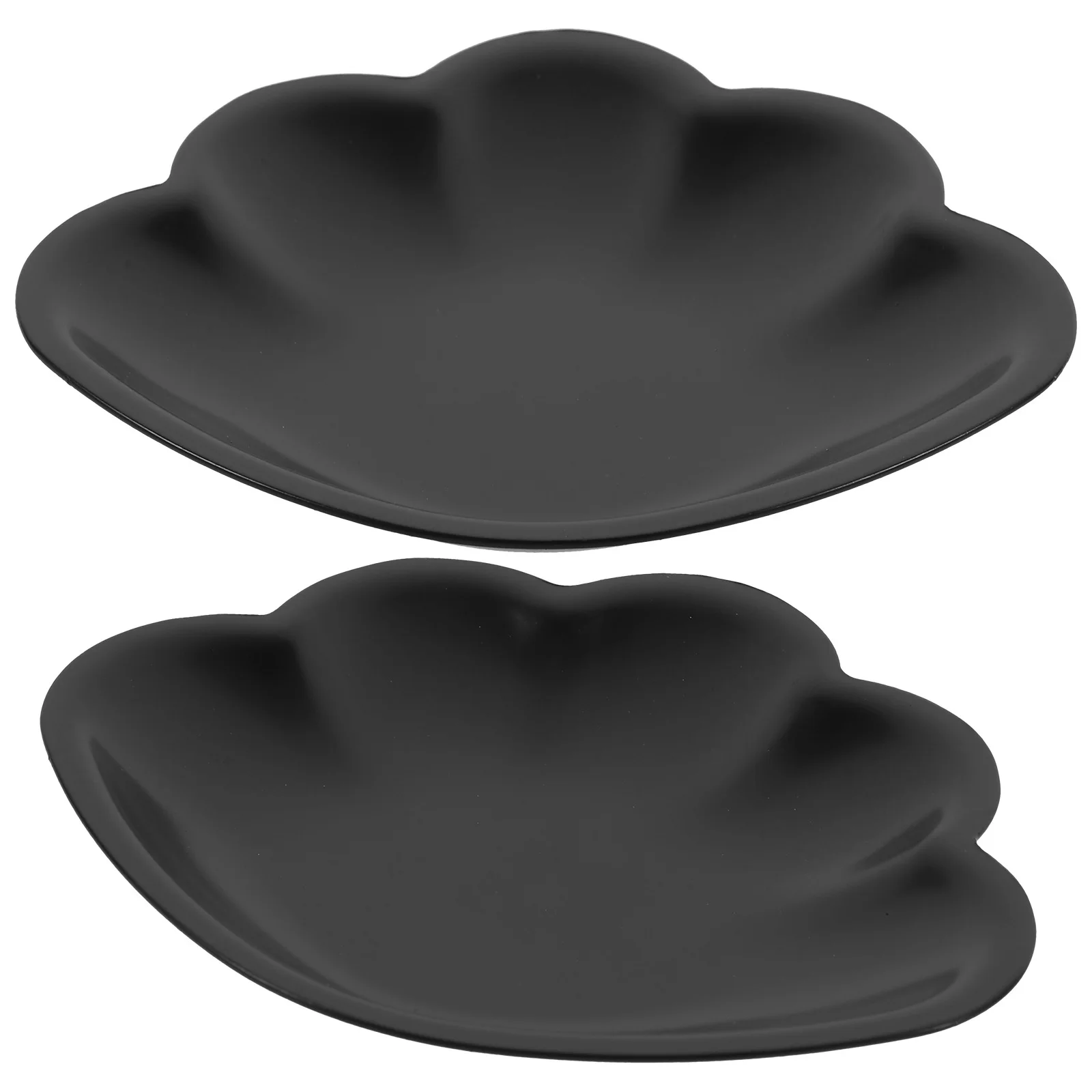 

2Pcs Rust Resistant Stainless Steel Jewelry Plate Earring Holder Desktop Adorn Cosmetics Storage Tray Ring Holder