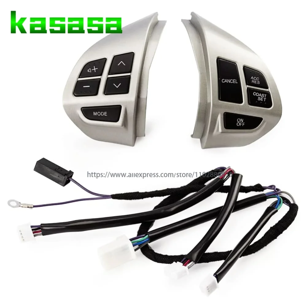 8701A087 8602A008 新型クルーズコントロールラジオスイッチステアリングホイールボリュームサウンドボタン自動車部品 - 三菱ランサーアウトランダーASX 20用