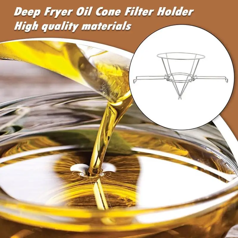Maple Syrup Filter Stand Maple Syrup Cone Filter Stand With Folding Arms Stainless Steel Reusable Strainer Bracket For Kitchen