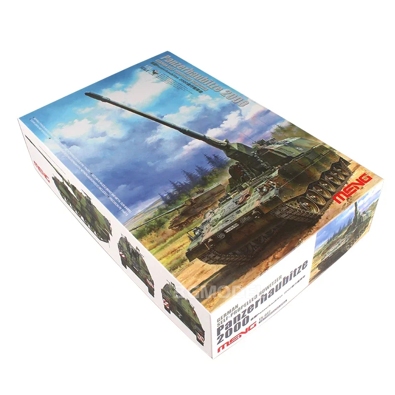 MENG TS-012 Panzerhaubitze 2000 German Self-Propelled Howitzer 1/35 Military Assembling Scale Model Kit DIY Toy, Collection Gift