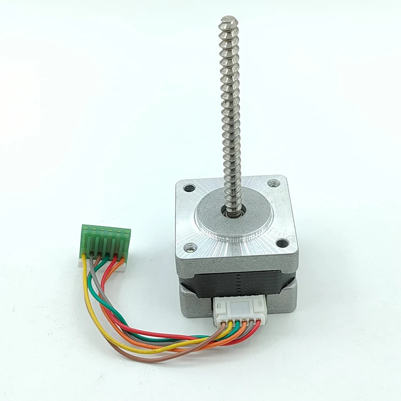 NEMA14 35MM Mini Stepper Motor 1.8 Degree 2-Phase 4-Wire Stepping Motor Dual Ball Bearing 5MM Long Screw Shaft DIY 3D Printer