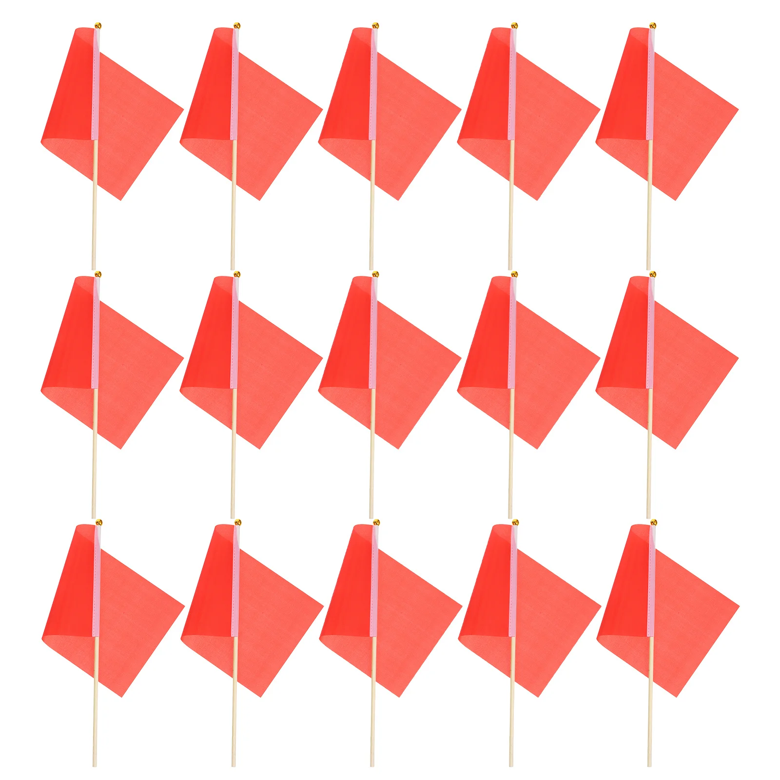 

20Pcs Solid Color Mini Waving Flags on Sticks Handheld 14x21cm for Rallies Events Cheerleading Flags Polyester Flag