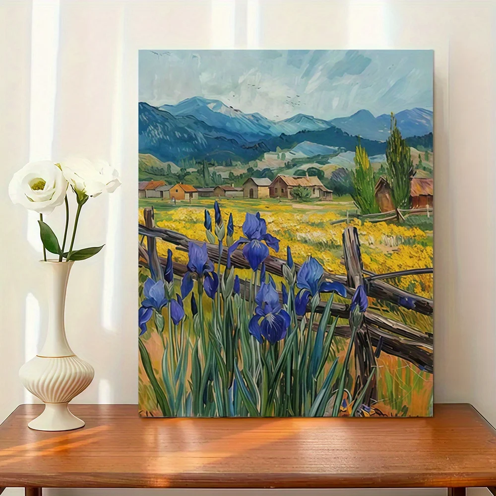 Field Flowers - Digital Painting for Beginners - Handmade Art Kit for Home Wall Decoration and Gifts