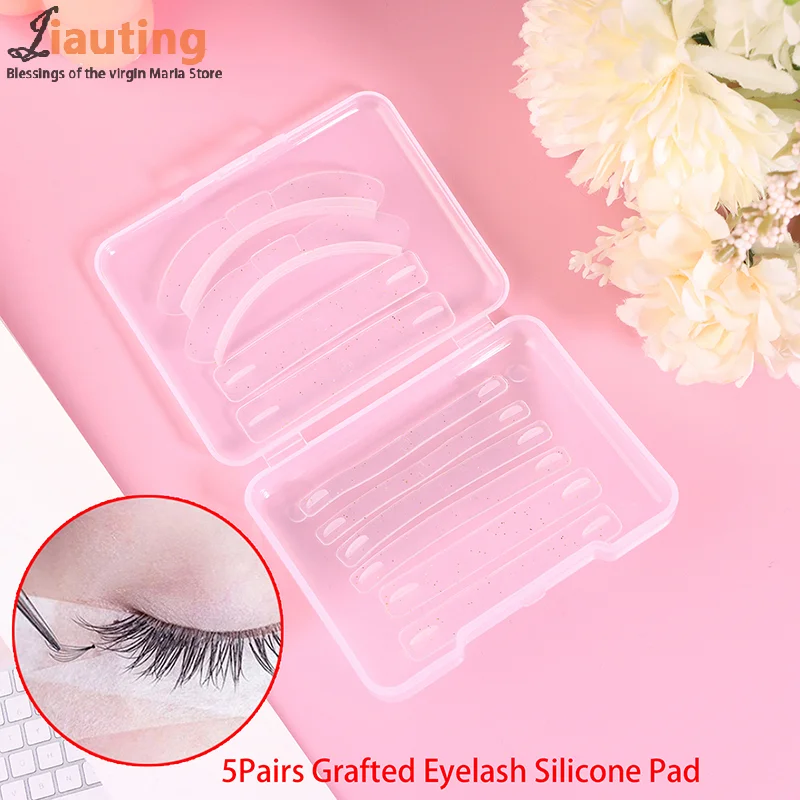 5 Pair Bow Shape Extension False Eyelash Lift Shields Perm Silicone Pads Accessories Eyelash Extension Tool Applicator