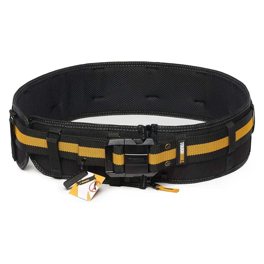 TOUGHBUILT Padded Belt with Heavy Duty Clip Buckle and Back Support Construction Work Belts TB-CT-41