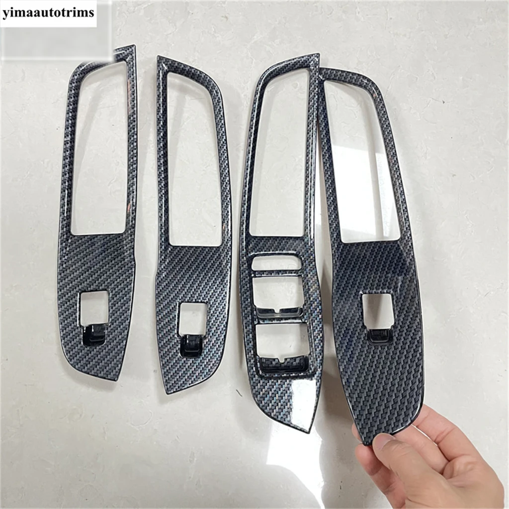 

Carbon Fiber / Matte Accessories For MG ZS 2018 - 2023 Inner Door Armrest Window Lift Button Control Panel Cover Trim Interior