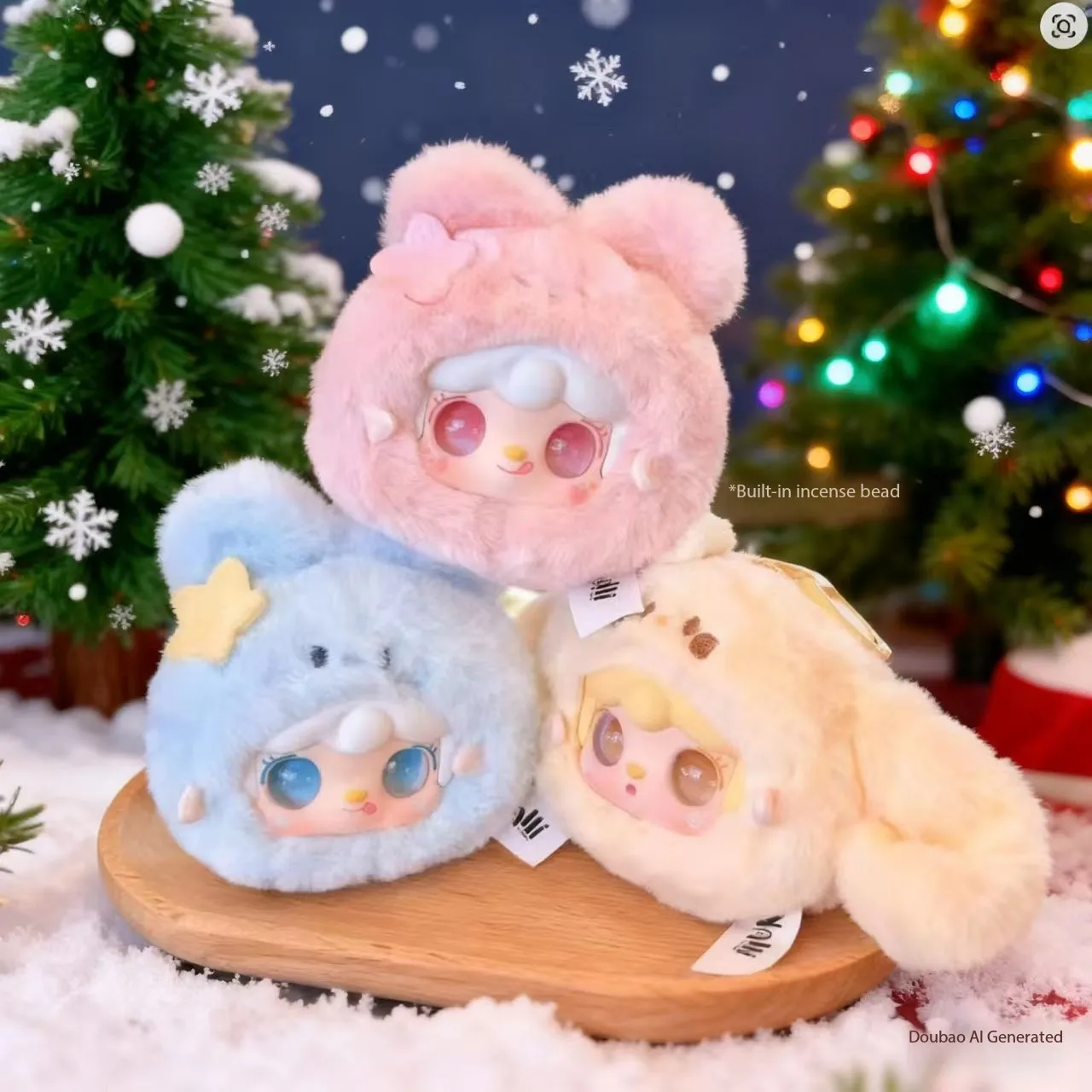 Yooki لطيف أرنب سلسلة صندوق أعمى الفينيل أفخم دمية حقيبة قلادة سطح المكتب زخرفة العصرية لطيف الأرنب دمية هدايا عيد الميلاد