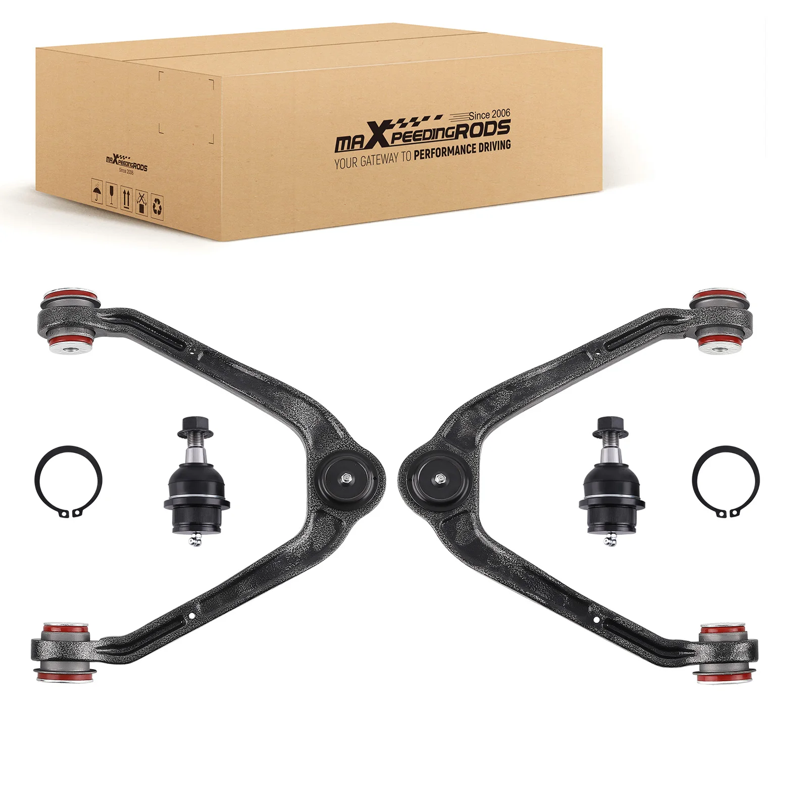 

4x Upper Control Arms Lower Ball Joint for Chevy Silverado GMC Sierra 1500 1999-20006