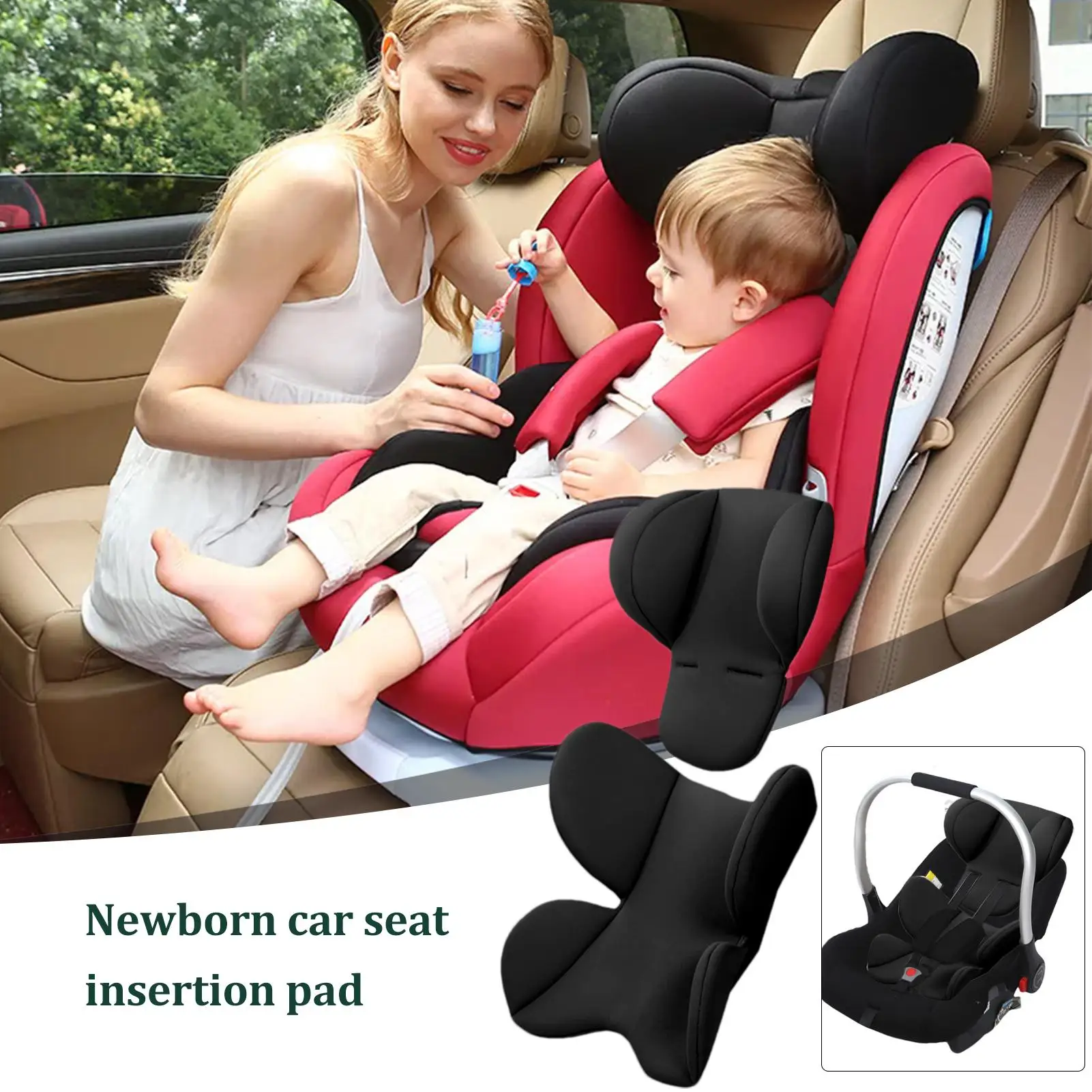 Baby Stroller Seat Pad Insert Soft Stroller Cushion Head Neck Baby Car Seat Cushion Mat Kids Cart Mattress Mat Stroller accessor