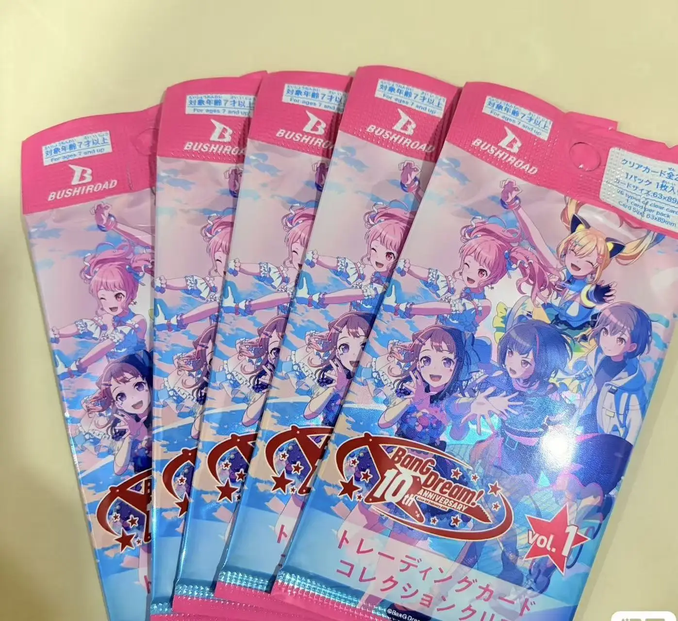 Original BanG Dream!10th Anniversary10th Anniversary Collection Transparent Card Vol.1 It's MyGo!!!!! Anime Cards Blind Bag Gift