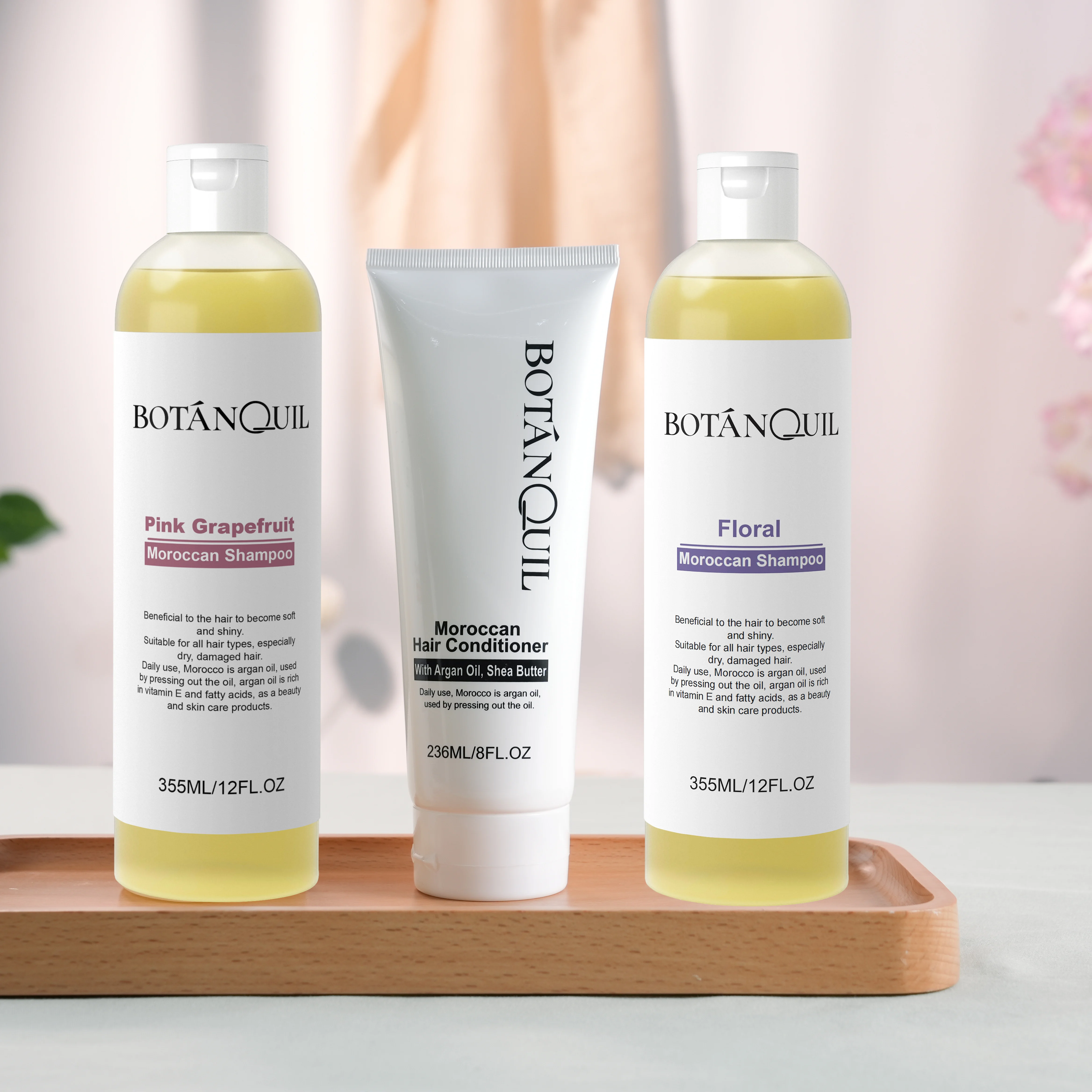 

Набор из 2-х марокканских шампуней и кондиционеров для восстановления и ухода за поврежденными волосами, питания кожи головы и разглаживания волос