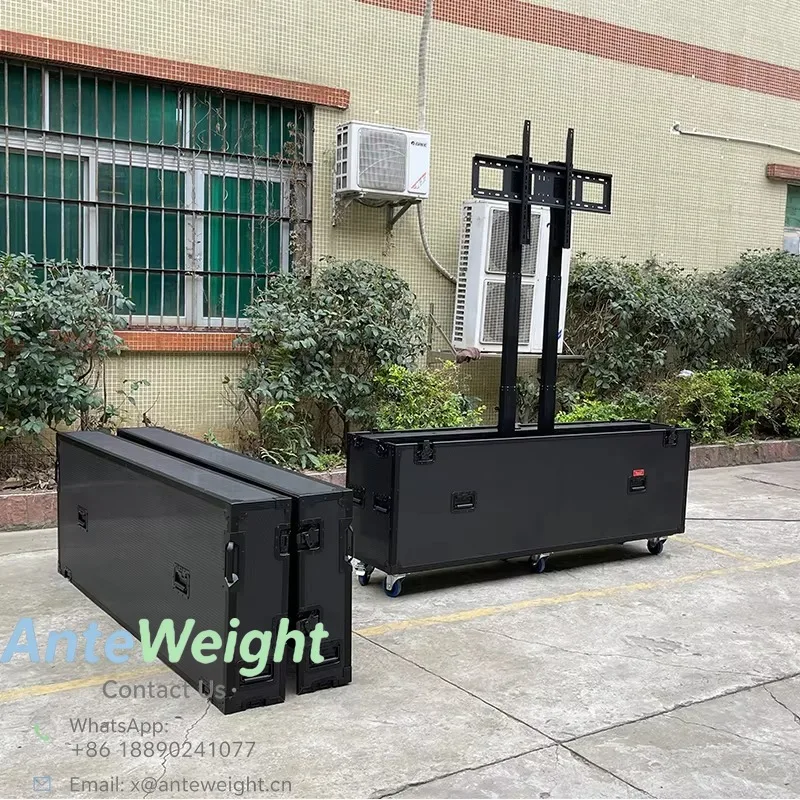 Motorised Electric TV Lift Flight Road Case for 75
