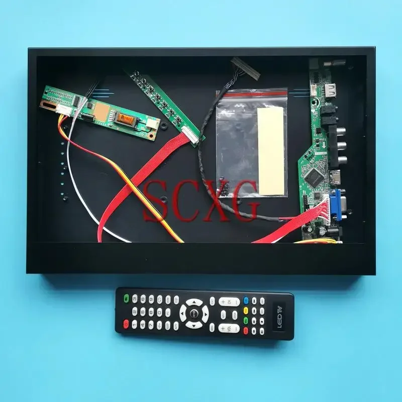 

For LP141WX3-TLB1/TLA4/TLN1/TLP2 TV Analog Driver Board+Metal Case 14.1" VGA HDMI-Compatible USB Kit LVDS 30 Pin 1280*800 1CCFL