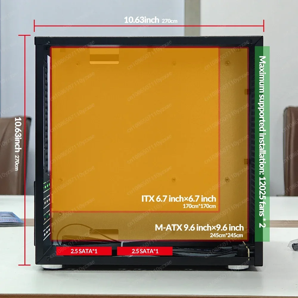 حافظة برج Sagittarius 8-Bay NAS مع لوحة الكترونية معززة، مصدر طاقة ATX، MATX، توسيع PCIe كامل الارتفاع، مثالي لـ Synology UNRAID