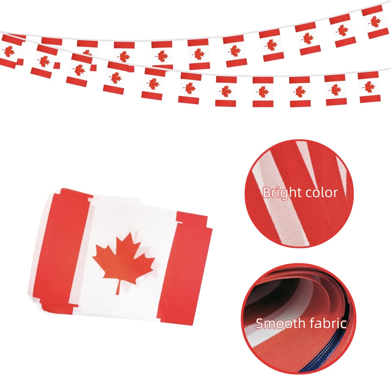 Canada Flag14x21cm 20/set Canada bunting flags canada Pennant String Banner Buntings Festival Party Holiday