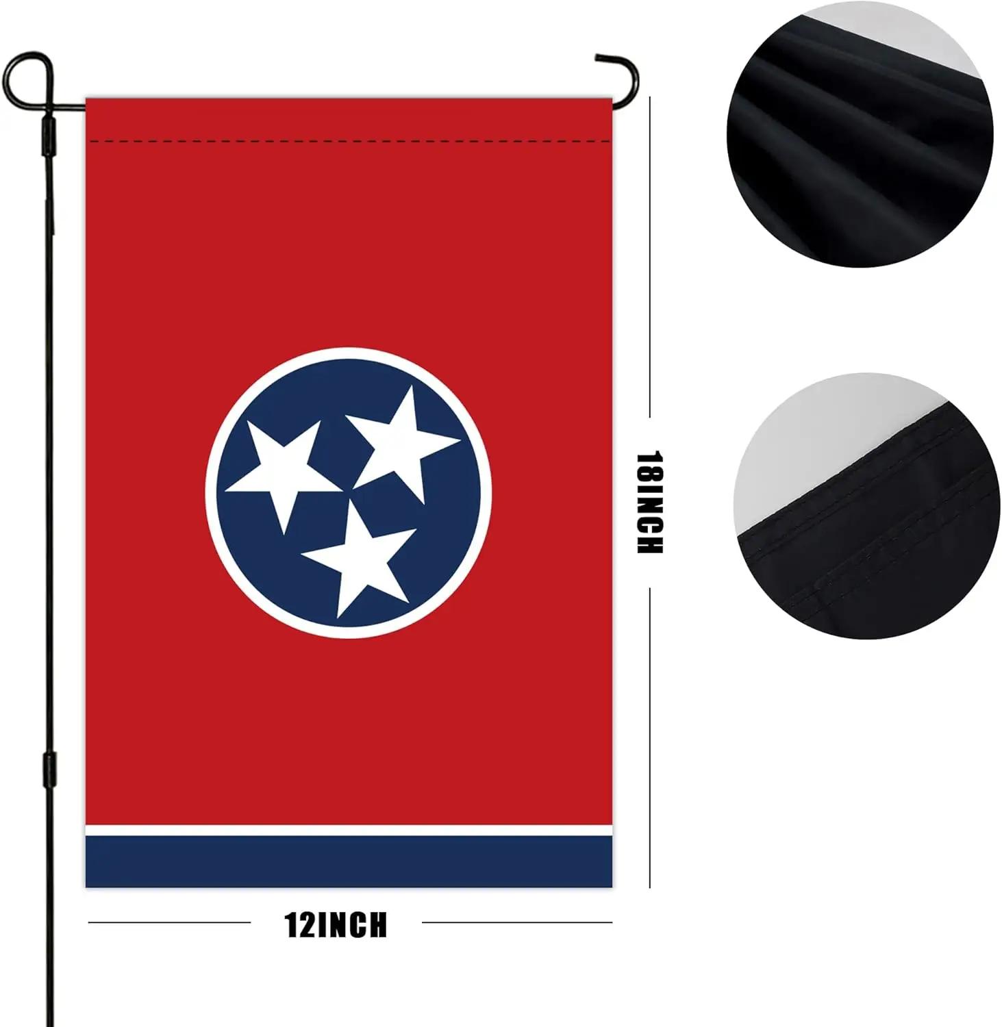 State Garden Flag 12x18 Double Sided Outdoor Flags Heavy Duty Vivid Color Yard Flag Lawn Decoration Holiday Anniversary Deco SSL